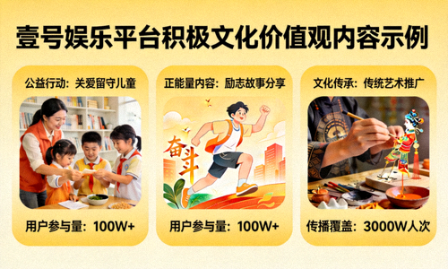 壹号娱乐平台传播积极向上文化价值观的内容示例集合