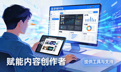 壹号娱乐平台赋能内容创作者，提供工具与支持的场景展示